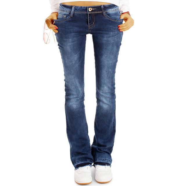 be styled Bootcut Jeans Hüftjeans Hose Schlagjeans - offener Saum - Stretch Fit Passform  - Damen - j40g-2