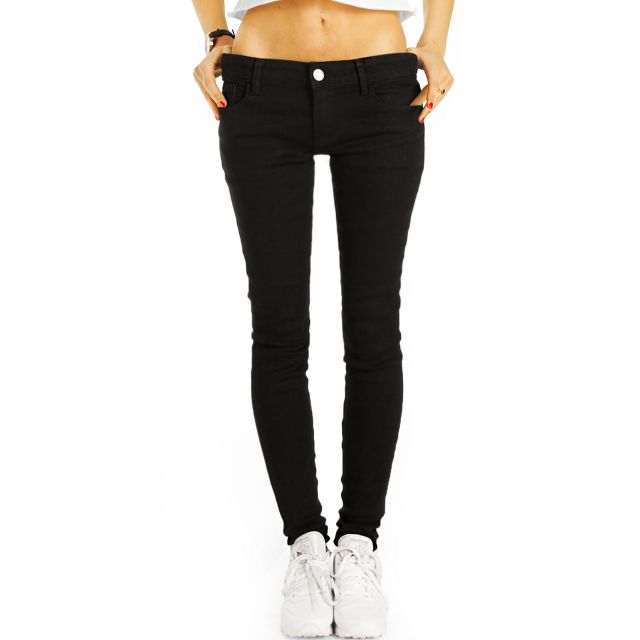 Low / Medium Waist Jeans Hose hüftige Röhrenjeans Skinny Strech Hüftjeans - Damen - j2e